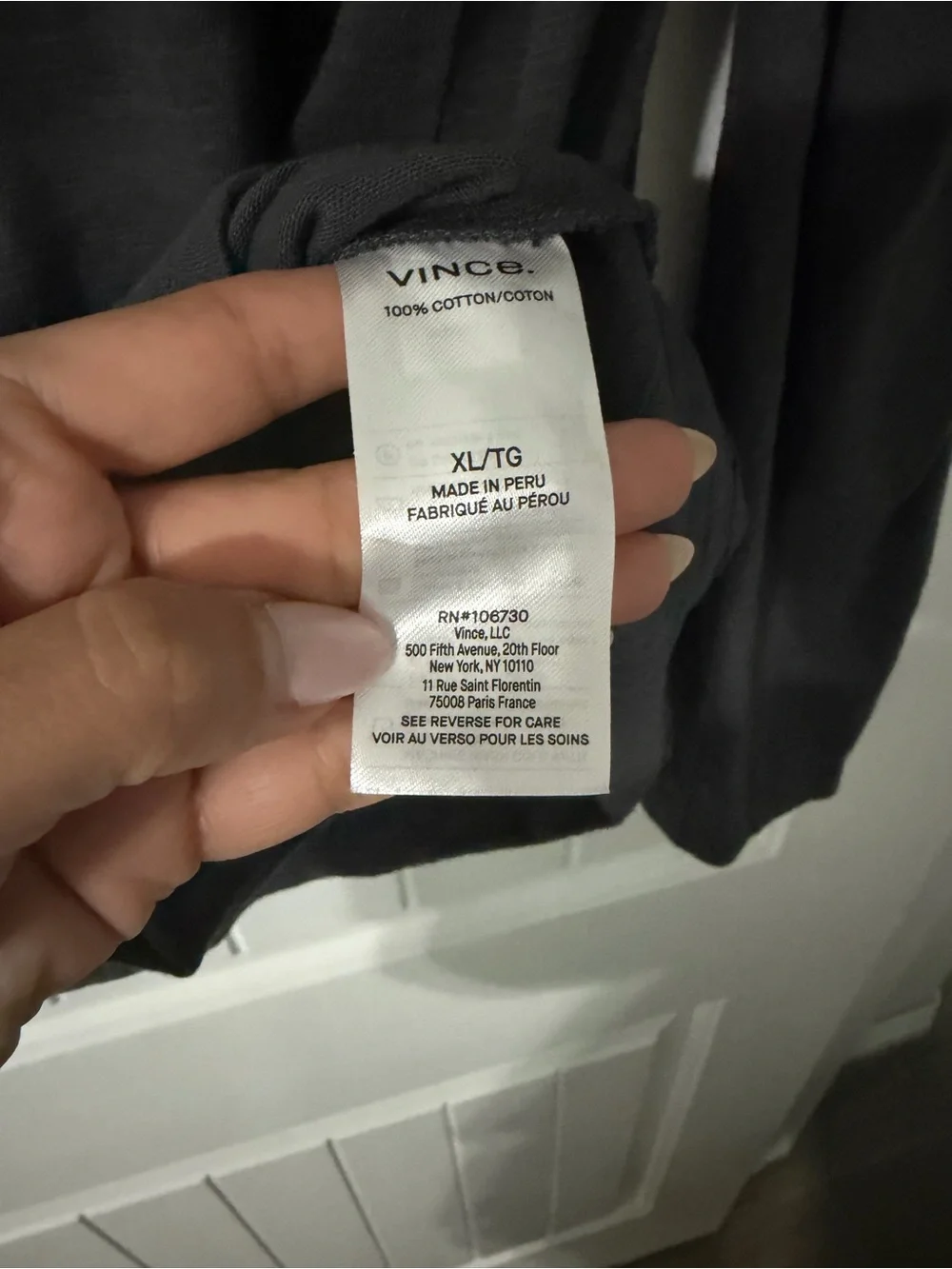 Vince Cotton Slub Hoodie NWOT